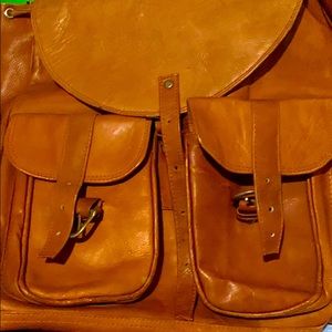 Vintage Leather Backpack